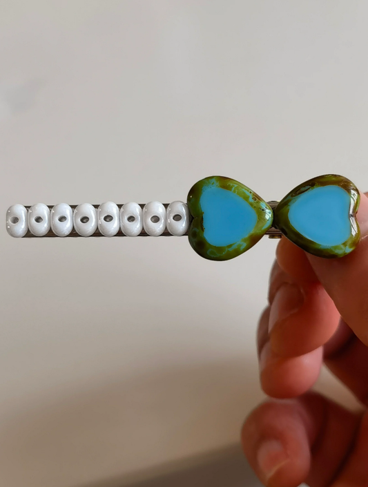 Velvet Ribbon Muse Side Hair Clip