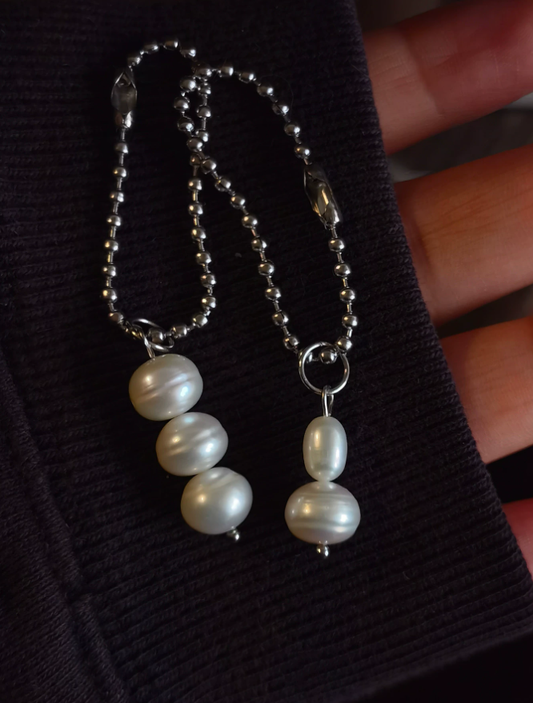 Pearl Whisper Minimalist Charm Strap