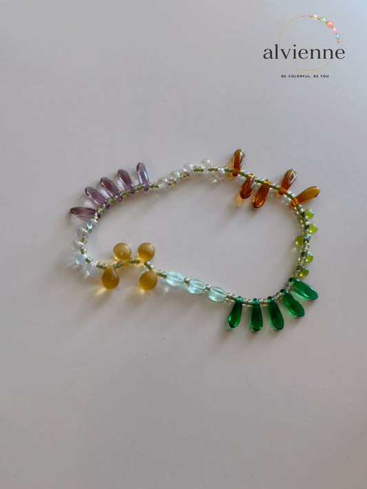 Summer Carnival Tassel Bead Bracelet